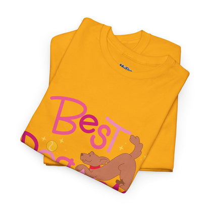 Best Dog Mom Ever Cotton T-Shirt For Proud Mothers