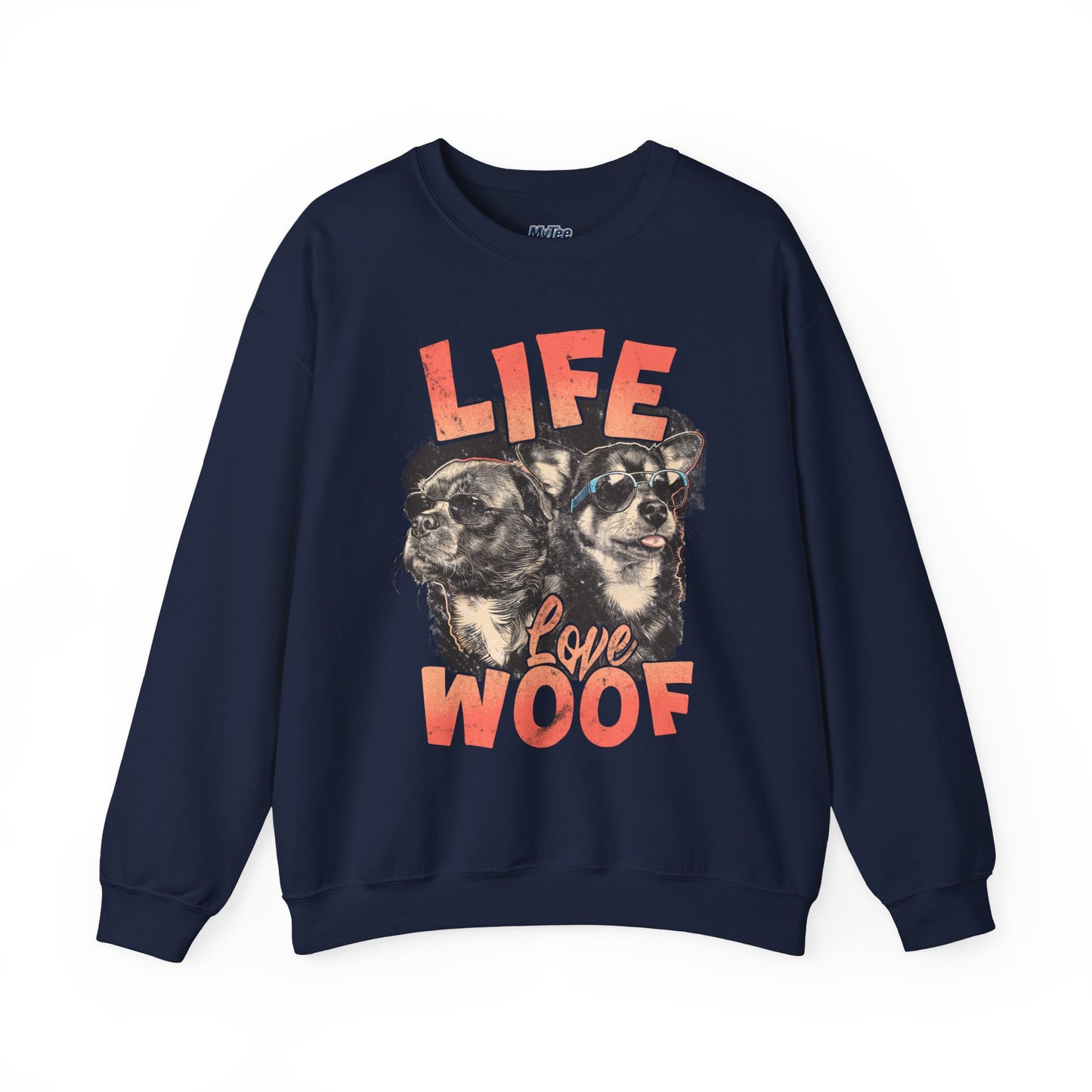 Life Love Woof Sweatshirt – Cozy Dog Lover Crewneck