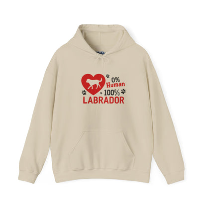 0% Human 100% Labrador Unisex Hoodie
