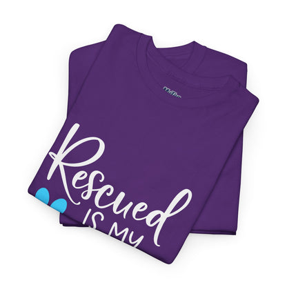 Rescued Is My Favorite Breed T-Shirt – Pet Adoption Love Tee
