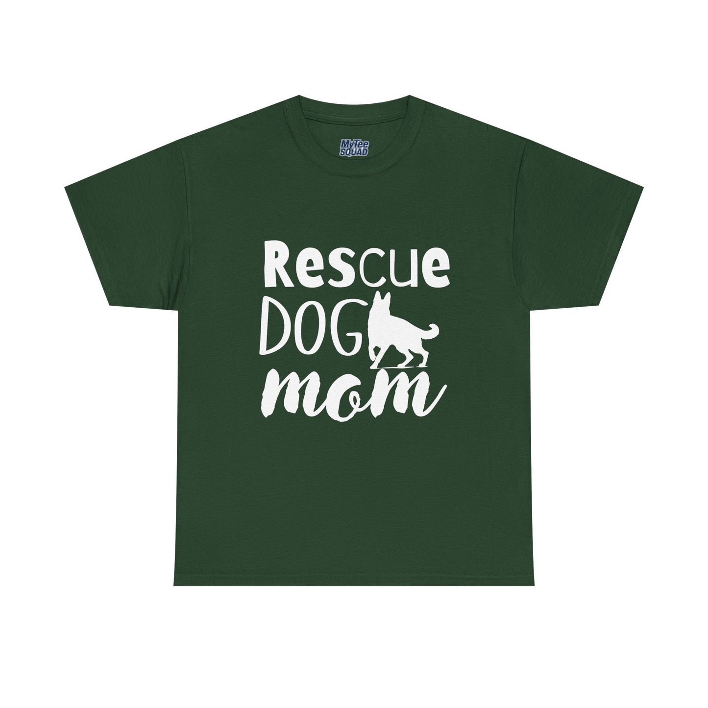 Rescue Dog Mom Cotton T-Shirt