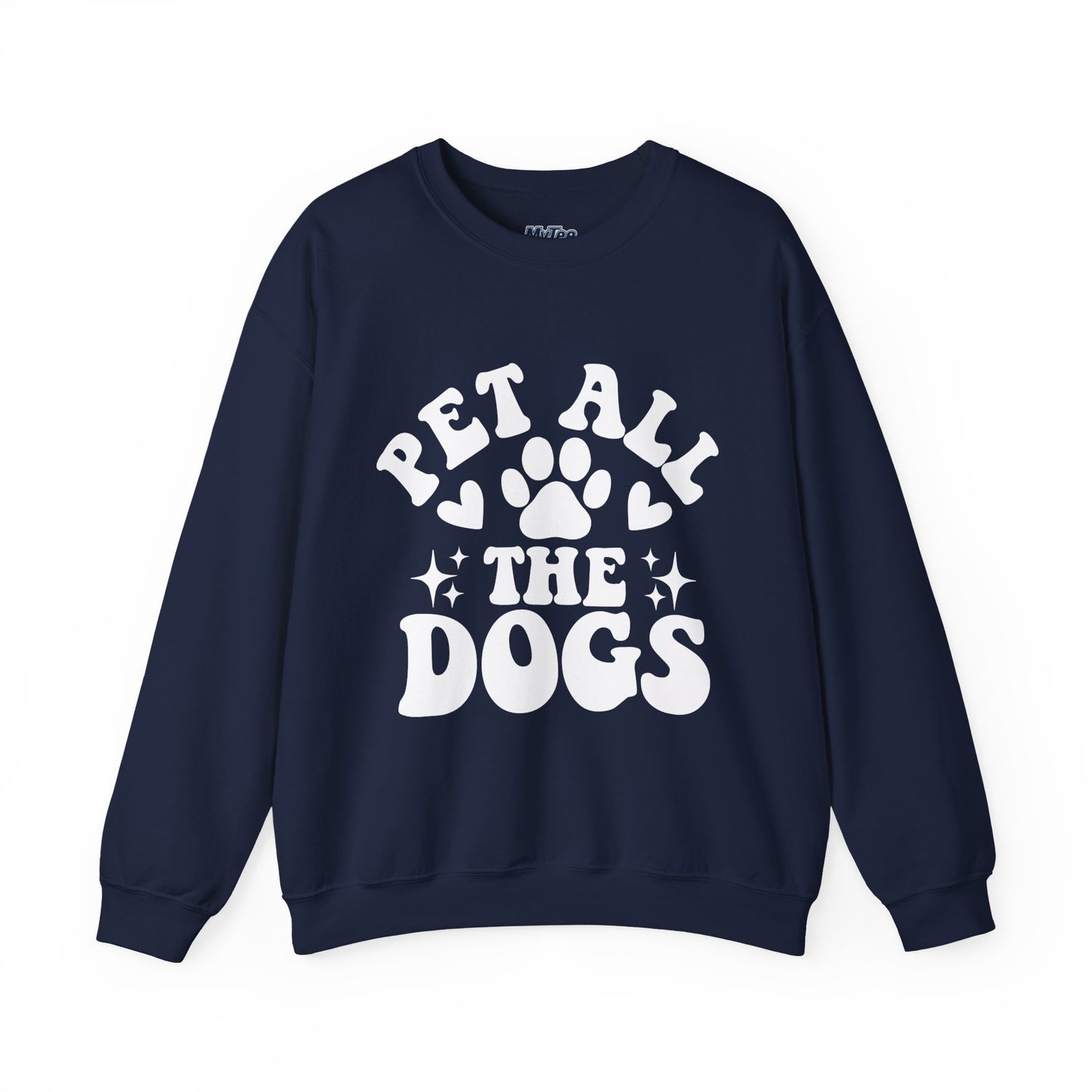 Pet All The Dogs Crewneck Sweatshirt | Cozy Dog Lover Gift
