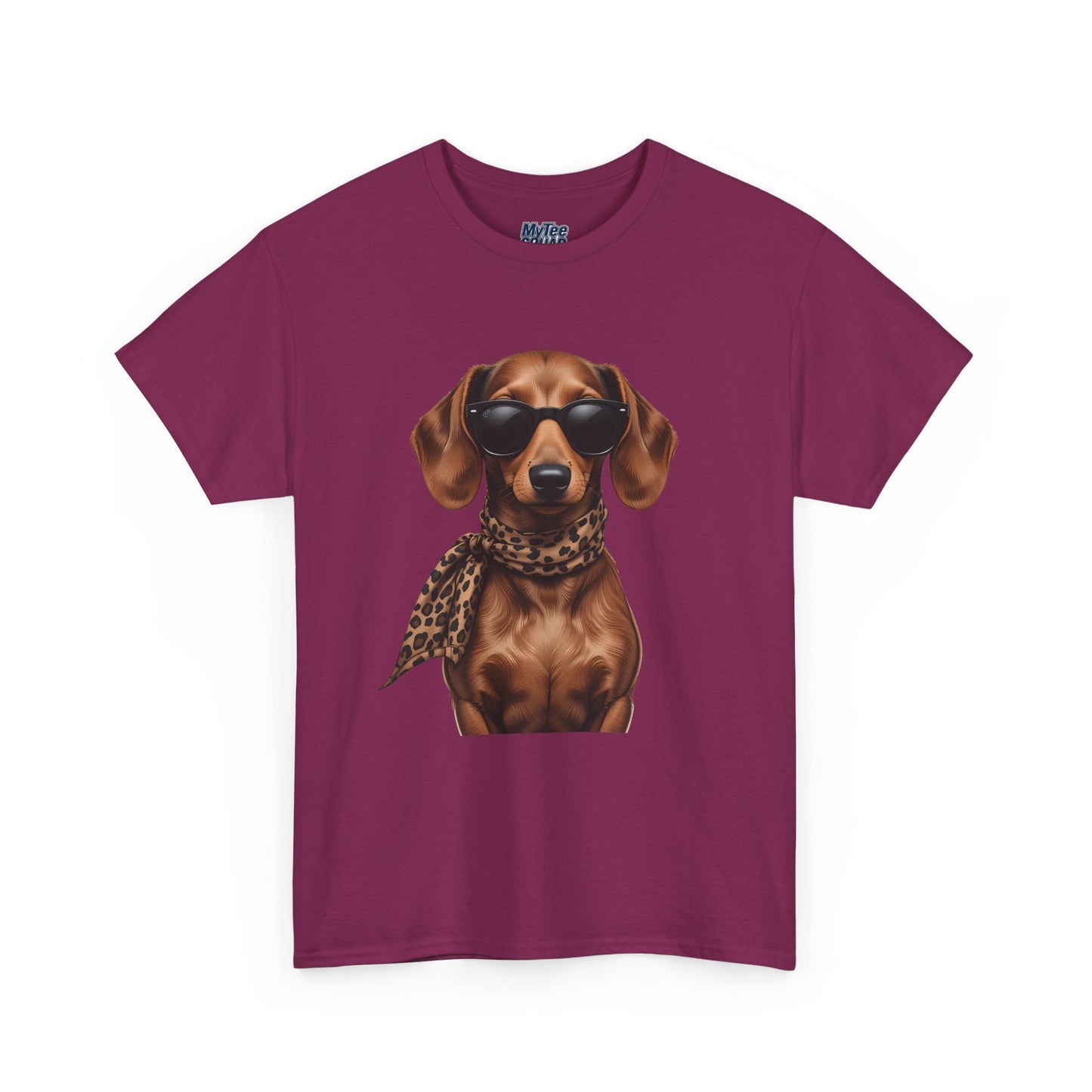 Dachshund With A Scarf Cotton T-Shirt