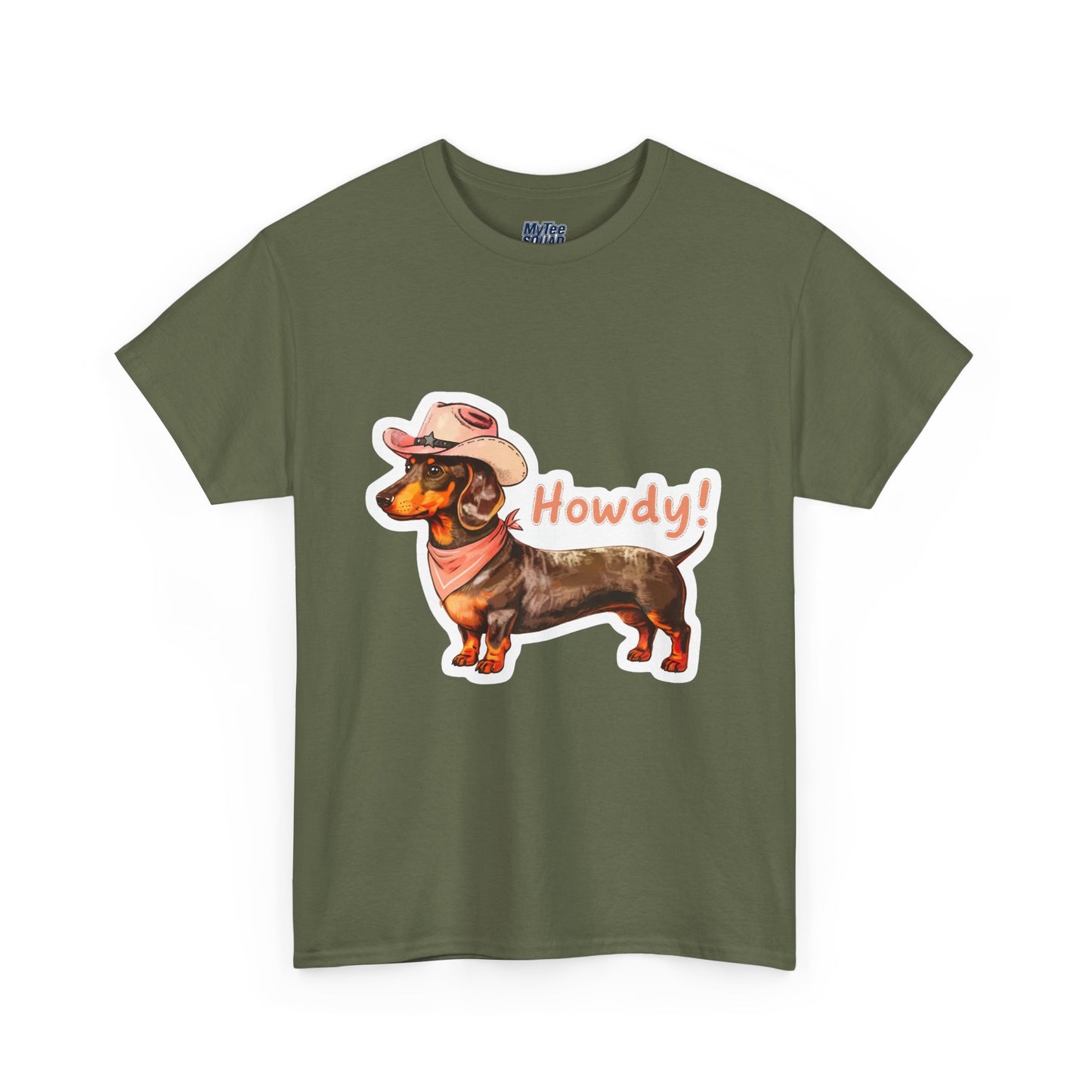 Dachshund Howdy Unisex T-Shirt – Southern Charm For Pup Fans