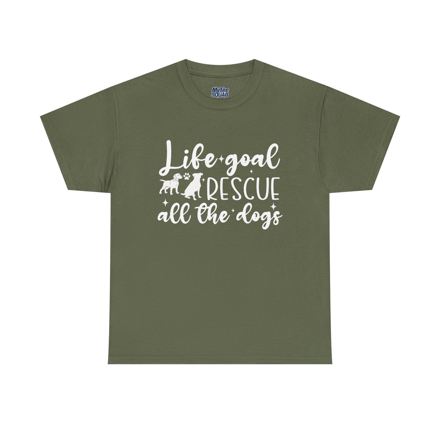 Life Goal Rescue All The Dogs Unisex T-Shirt - Perfect For Animal Lovers