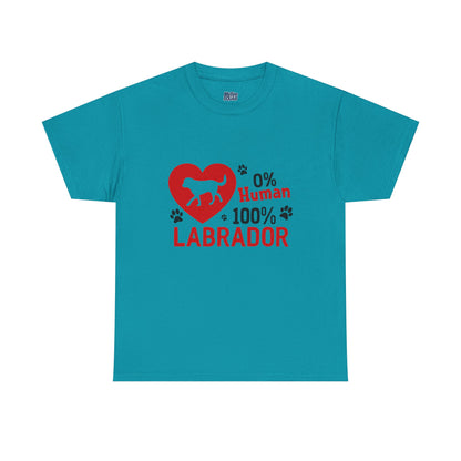 0 % Human, 100% Labrador Unisex T-Shirts