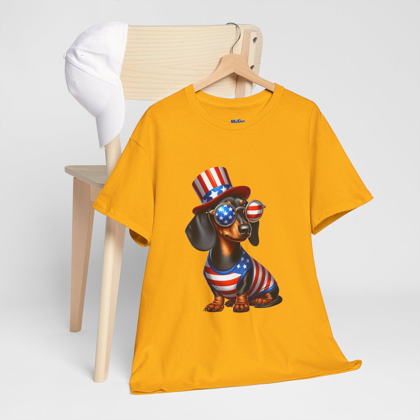 Patriotic Dachshund 4th of July T-Shirt | Red, White & Woof Style