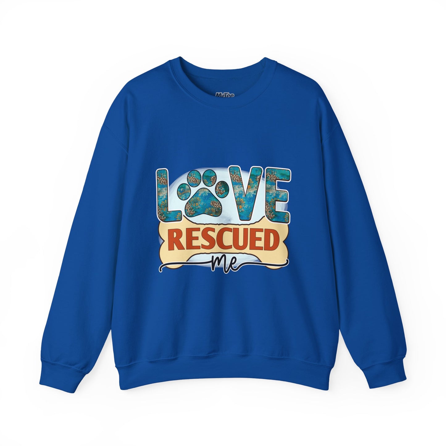 Love Rescued Me Unisex Sweatshirt | Cozy Pet Lover Gift