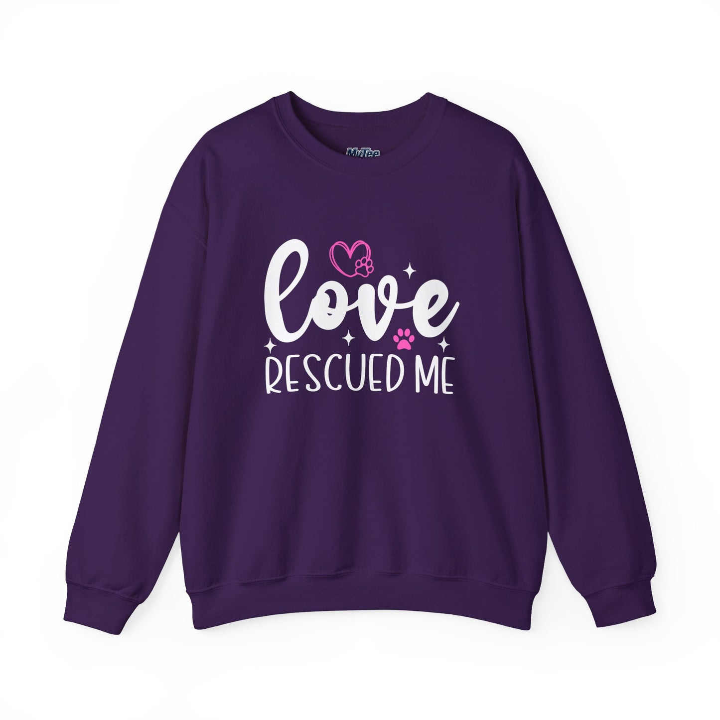 Love Rescued Me Unisex Sweatshirt – Heartfelt Dog Adoption Apparel