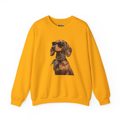 Chic Dachshund Dog Lover Unisex Sweatshirt | Crewneck Pullover For Pet Lovers