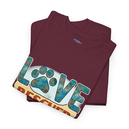 Love Rescued Me T-Shirt - Rescue Dogs Save Lives