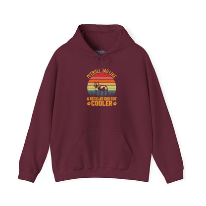 'Pitbull Dad Like A Regular Dad But Cooler' Cozy Hoodie