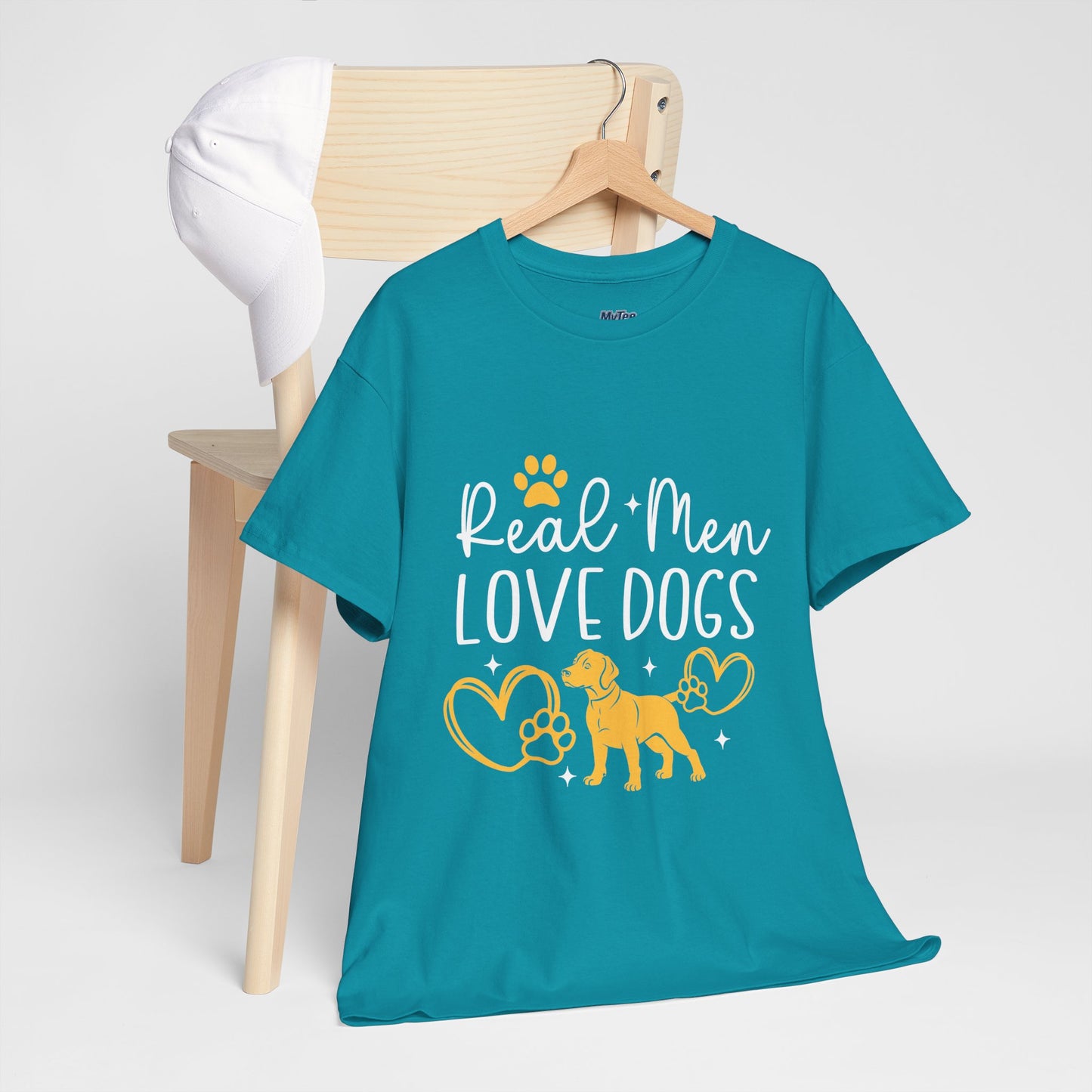 Real Men Love Dogs Cotton T-Shirts | Dog Lover