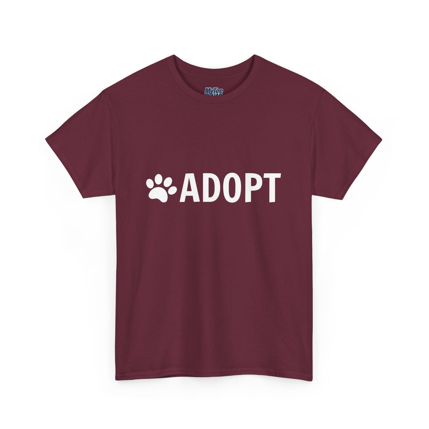 Adopt Unisex Heavy Cotton Tee | Perfect for Animal Lovers, Pet Adoption Events