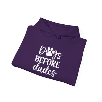 Dogs Before Dudes Hoodie | Cute Pet Lover Sweatshirt
