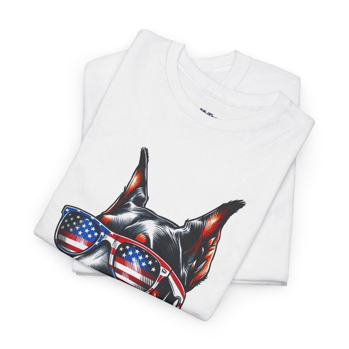 Patriotic Doberman With Sunglasses Unisex T-Shirt