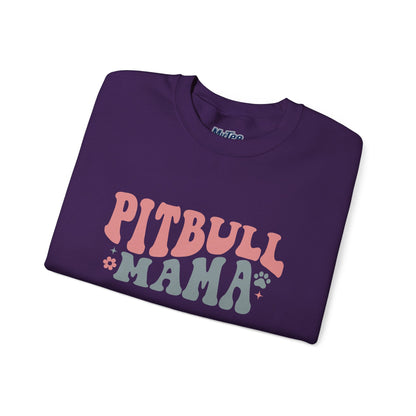 Pitbull Mama Crewneck Sweatshirt | Perfect Gift for Dog Mom