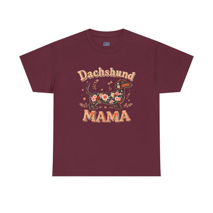 Dachshund Mama T-Shirt – Cute Floral Pup Lover Tee