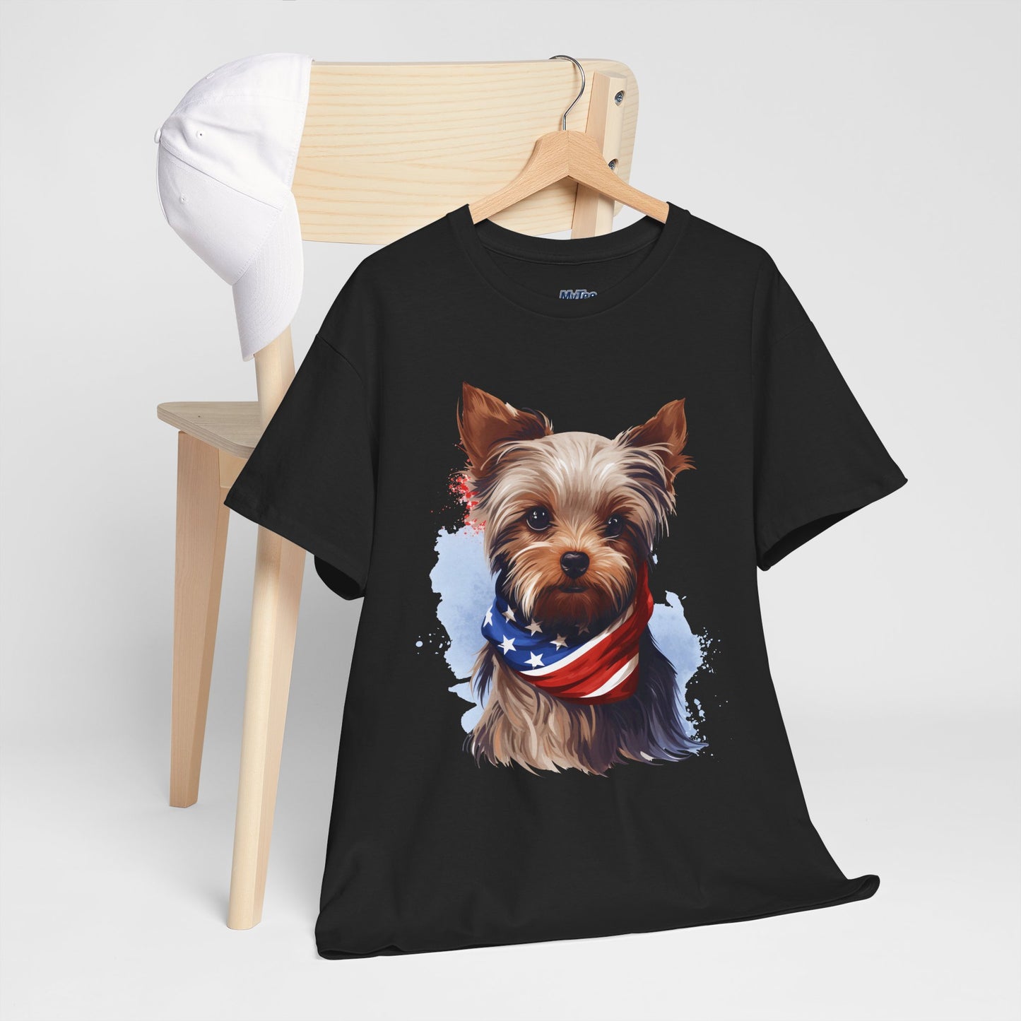 Patriotic Yorkshire Terrier Unisex T-Shirt