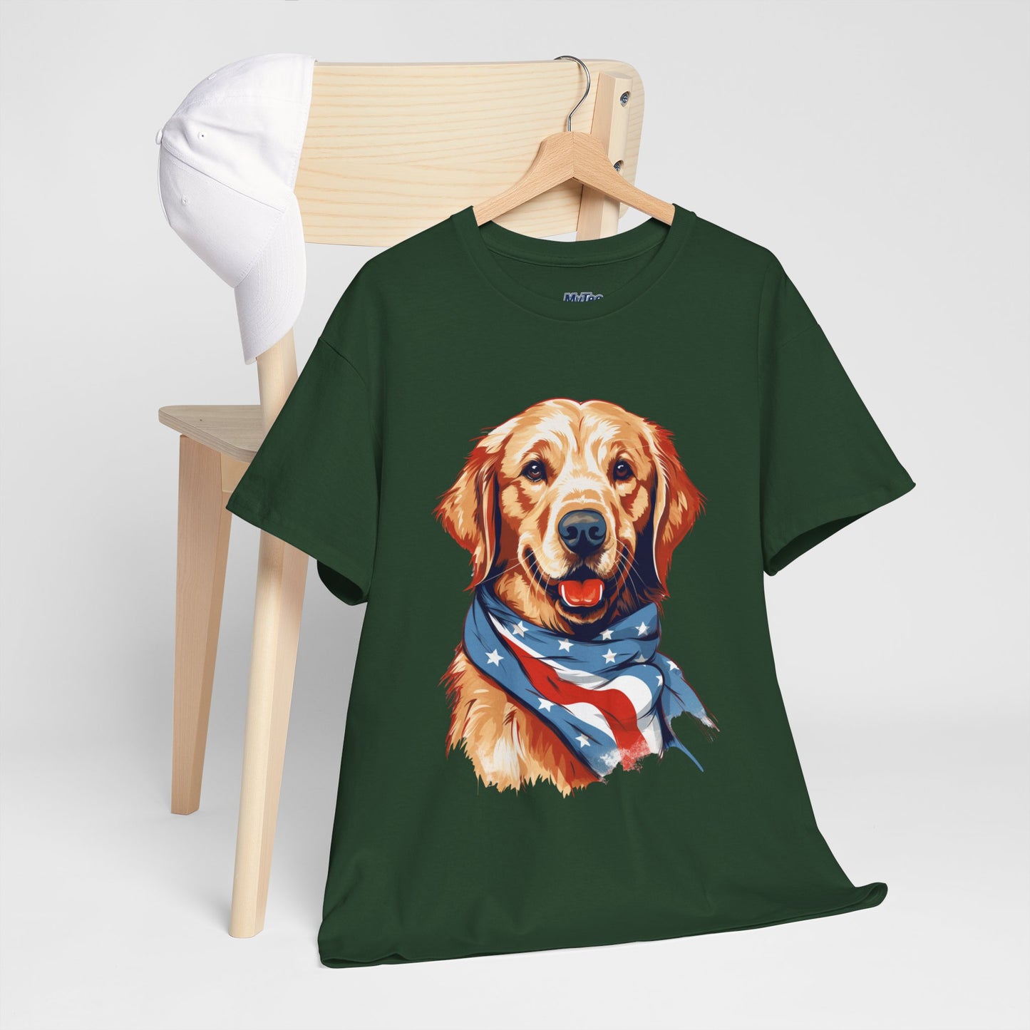Patriotic Golden Retriever Unisex T-Shirt