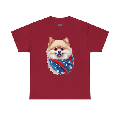 Patriotic pomeranian Unisex T-Shirt