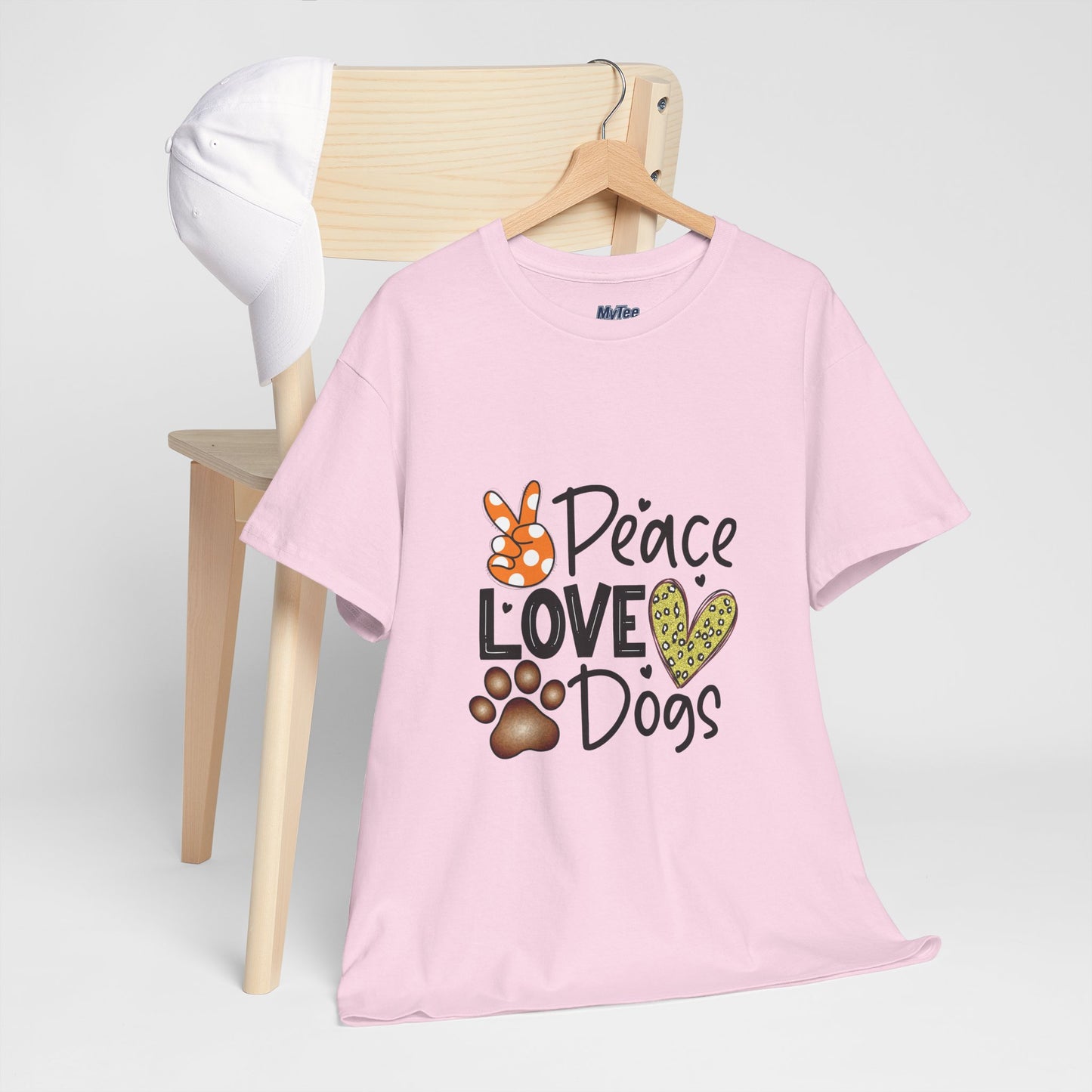 Peace Love Dogs Cotton T-Shirt