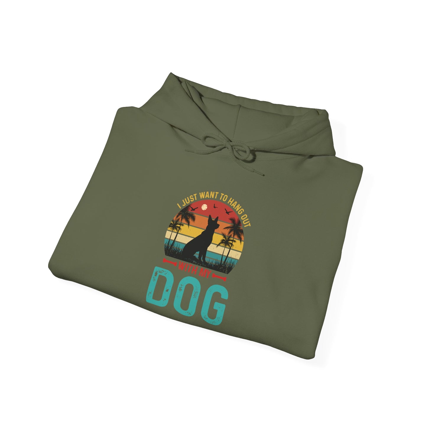 i Just Want To Hangout With My Dog' German Shephard Unisex T-Shirt