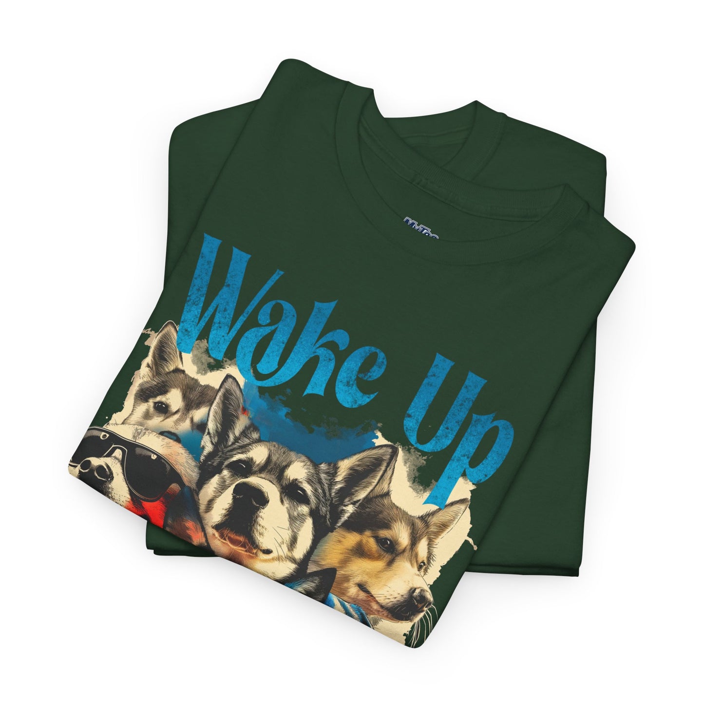 Wake Up Dog Unisex Cotton Tee