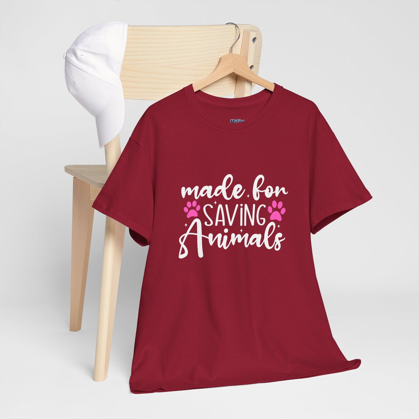 Made For Saving Animals Unisex Cotton T-Shirt | Dog Lover
