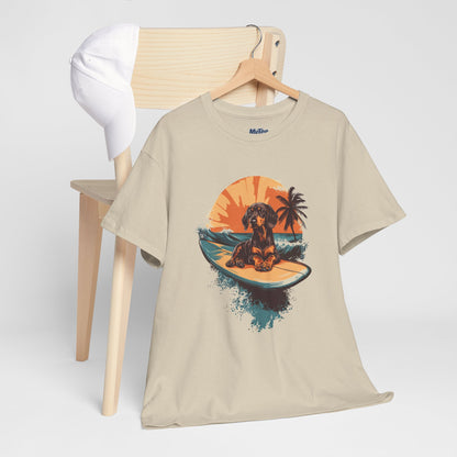Dachshund Beach Vibes T-Shirt – Chill Summer Dog Style