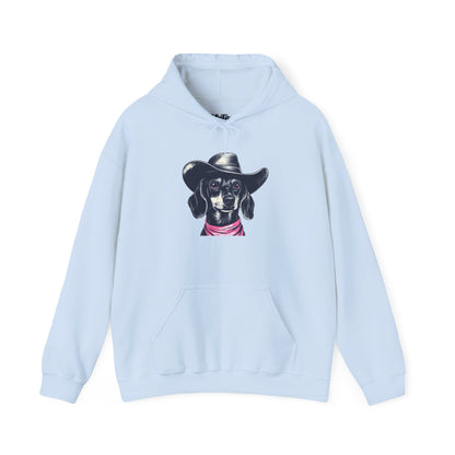 Dachshund Cowpoke Hoodie – Rodeo Pup Unisex Pullover