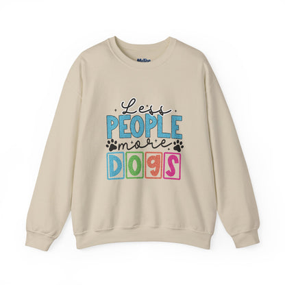Less People More Dogs Unisex Crewneck Sweatshirt | Pet Owner Gift