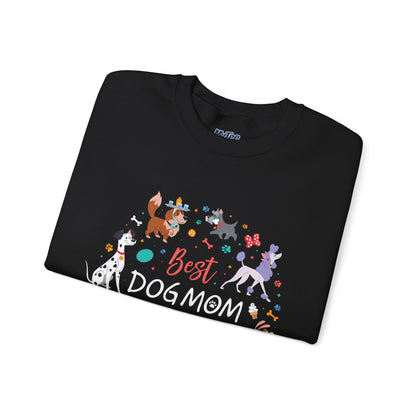 Best Dog Mom Ever Sweatshirt | Warm & Furry Crewneck