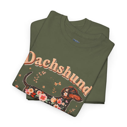 Dachshund Mama T-Shirt – Cute Floral Pup Lover Tee