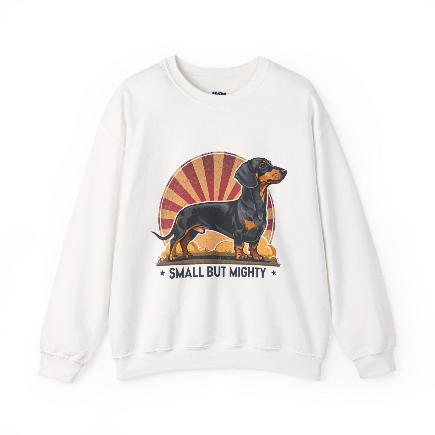 Dachshund Small But Mighty Sweatshirt – Fierce Pup Energy Pullover