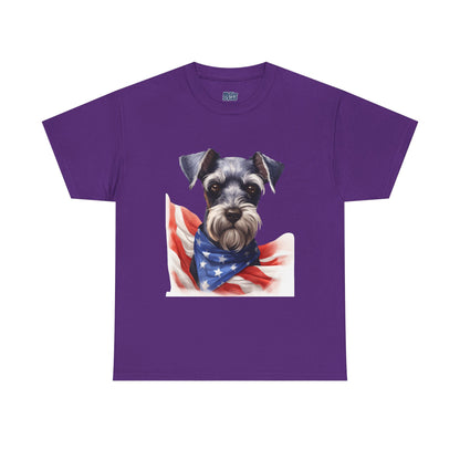 Patriotic Miniature Schnauzer Unisex T-Shirt