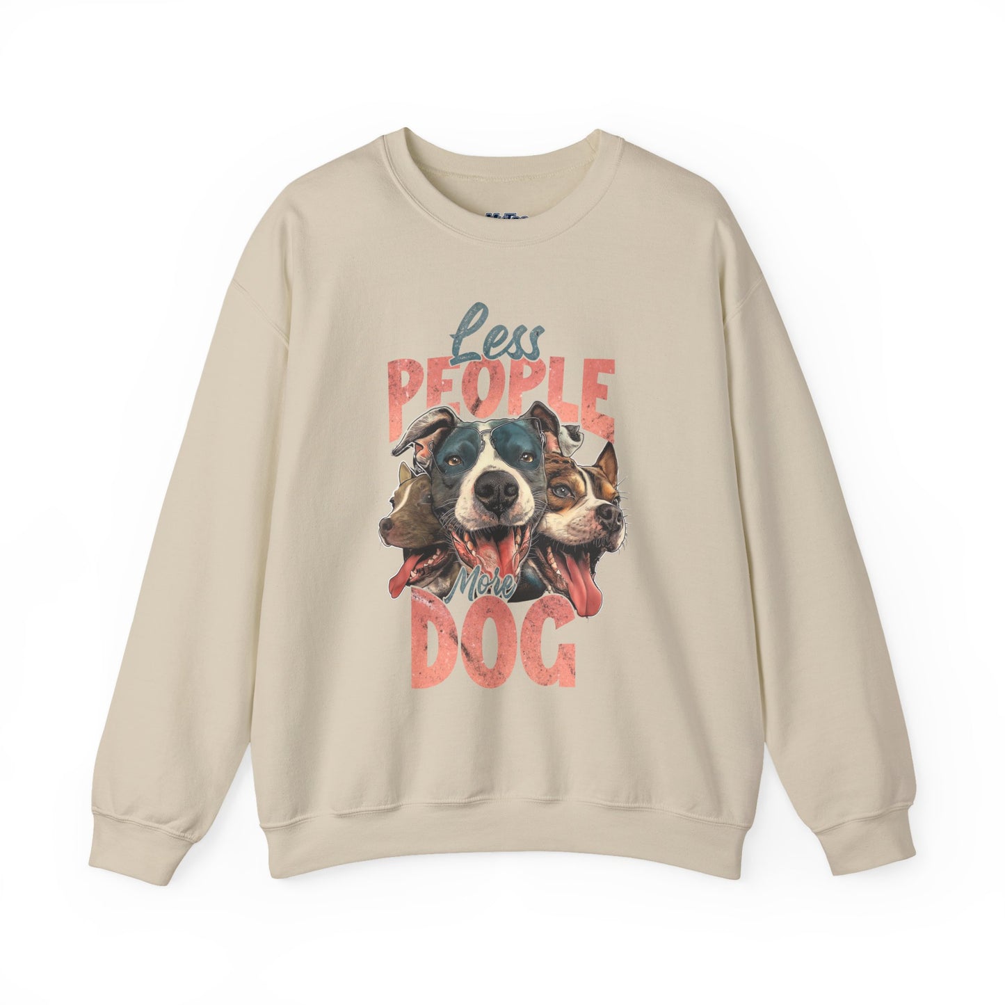 Less People More Dog Sweatshirt – Cozy Dog Lover Crewneck