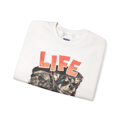 Life Love Woof Sweatshirt – Cozy Dog Lover Crewneck