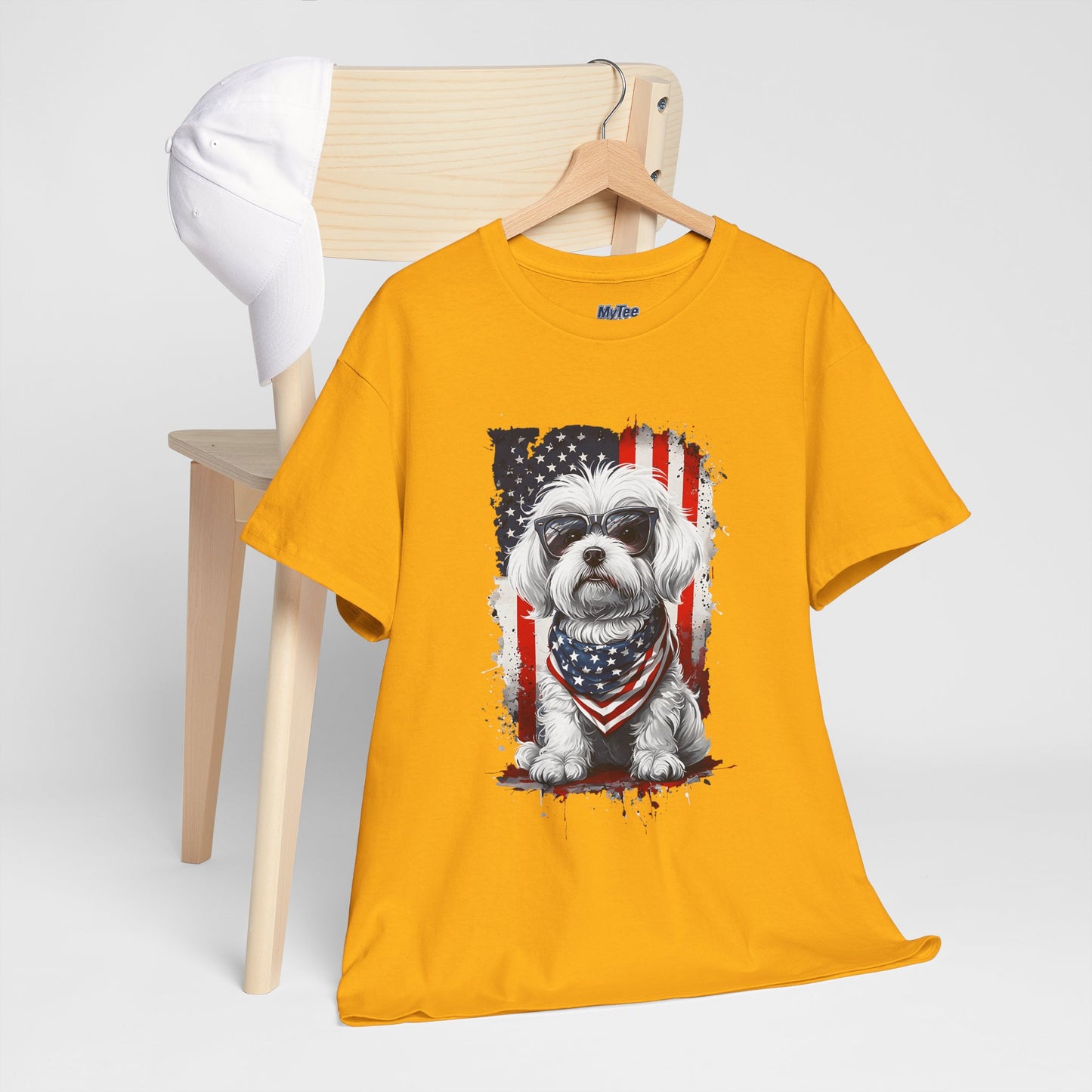 Patriotic Havanese Unisex Cotton T-Shirt
