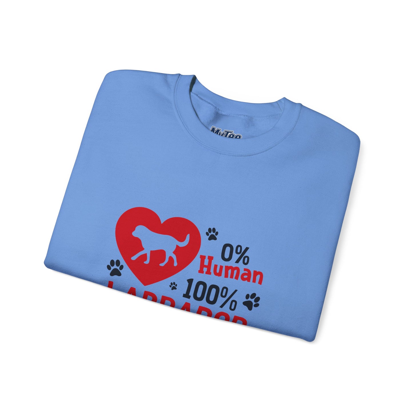 0% Human 100% Labrador Unisex Sweatshirt