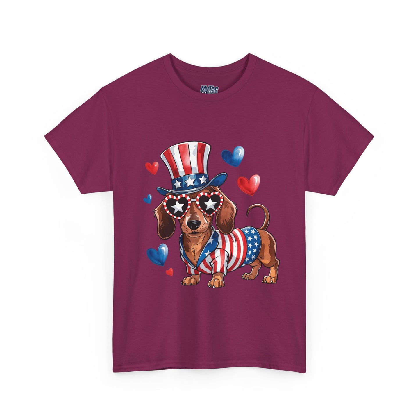 Patriotic Dachshund Unisex T-Shirt | Dog Lover Gift, July 4th Celebration