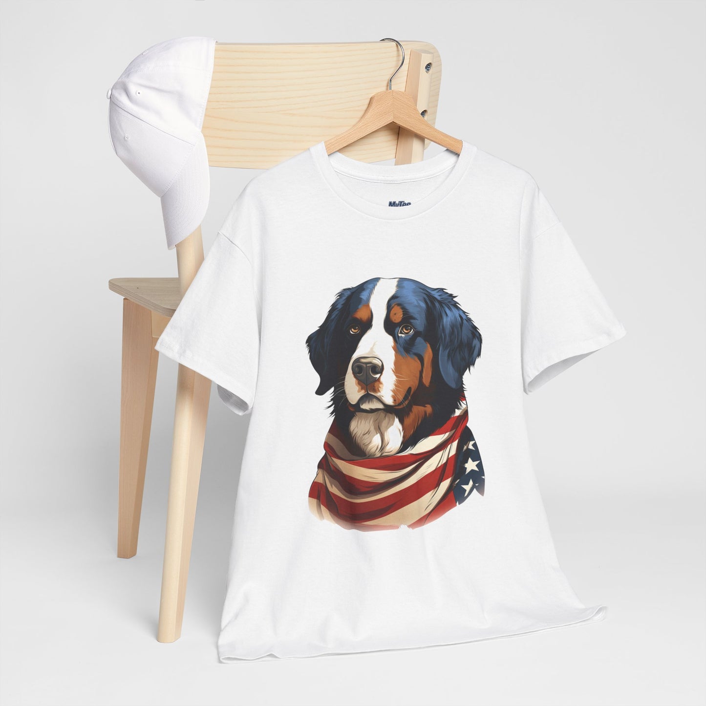 Patriotic Bernese Mountain Unisex T-Shirt