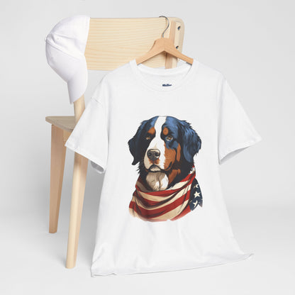Patriotic Bernese Mountain Unisex T-Shirt