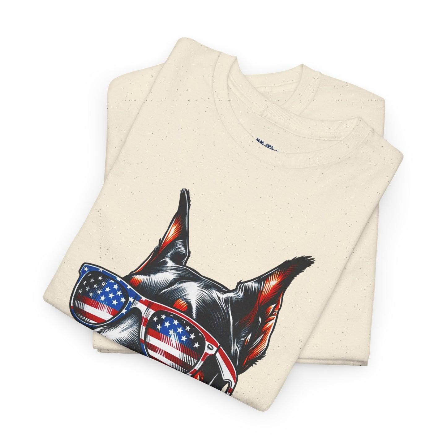 Patriotic Doberman With Sunglasses Unisex T-Shirt