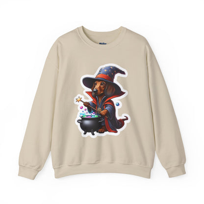 Dachshund Wizard Unisex Sweatshirt –  Halloween Magic Dog Pullover