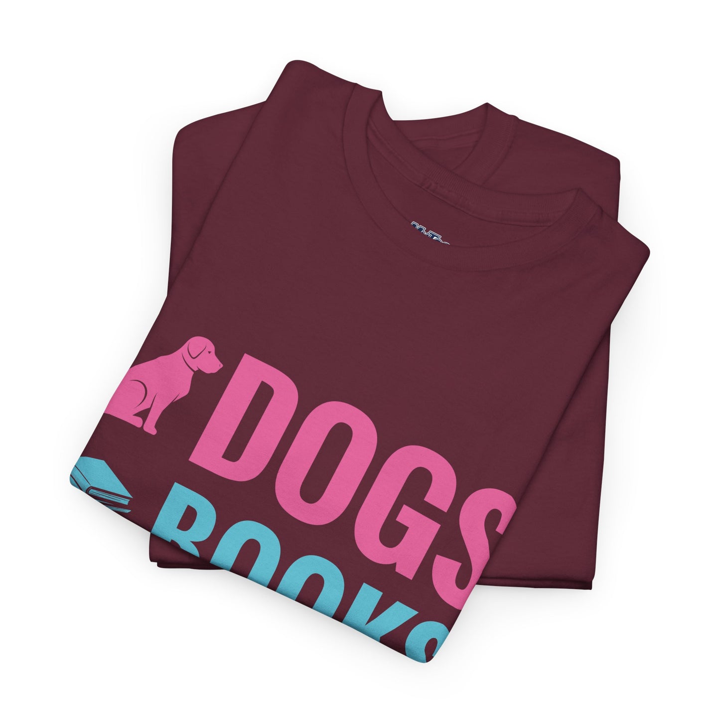 Dogs, Books, And Coffee Unisex Cotton T-Shirt | Dog Lover