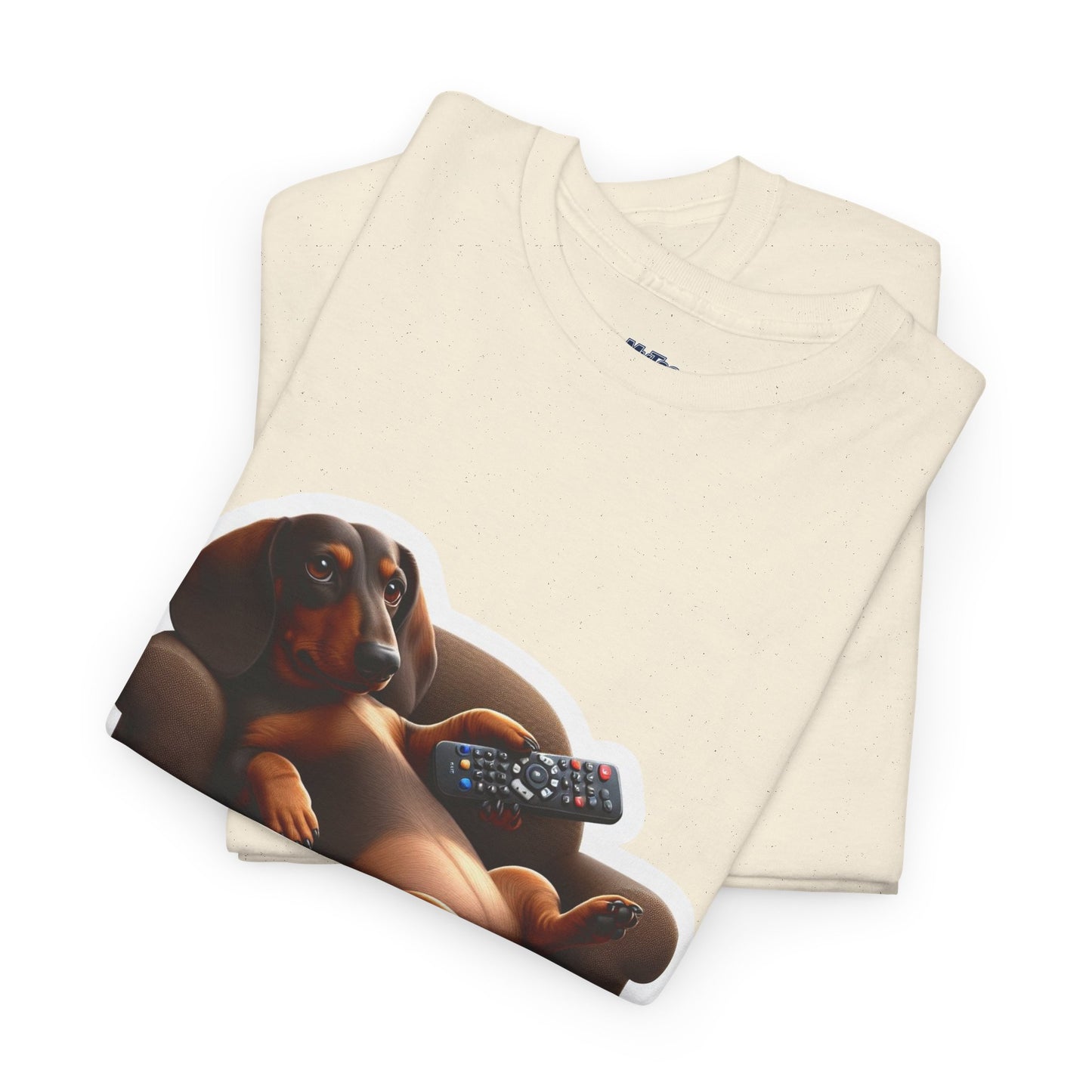 Dachshund Chill Mode Tee – Remote In Paw, Stress-Free Style