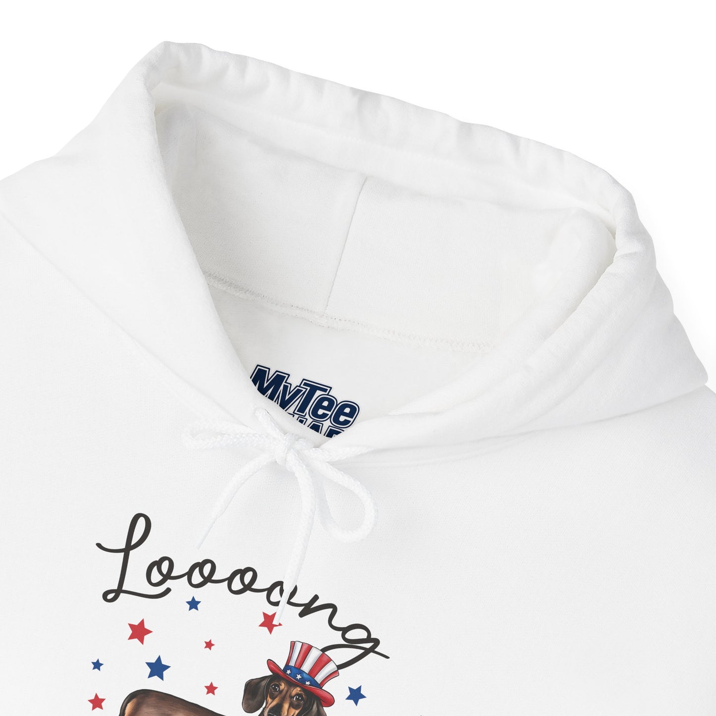 Patriotic Dachshund Loooong Live Freedom Unisex Hoodie