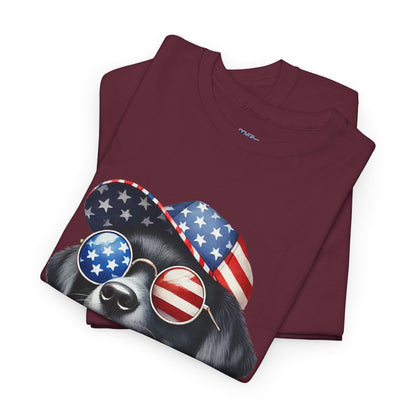 Patriotic Labrador Retriever With Sunglasses And Bow Unisex T-Shirts