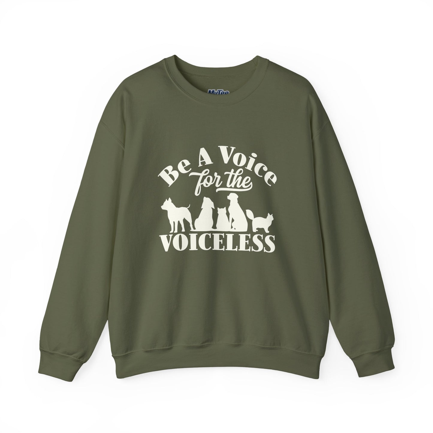 Be A Voice  For The Voiceless Unisex Sweatshirt – Animal Rescue Awareness